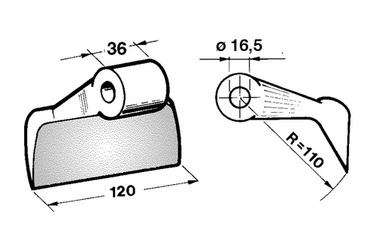 Pièces d'usure broyeur - Marteaux - Marteau de broyage adaptable KUHN